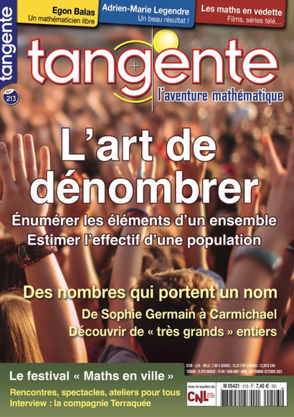 Numéro 213 Tangente magazine - Dénombrer