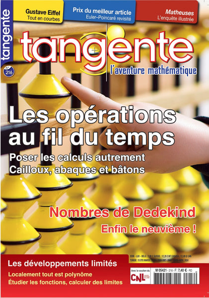 Numéro 216 Tangente magazine - Les opérations au fil du temps