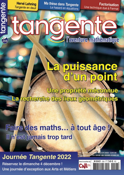Numéro 208 Tangente magazine - La puissance d'un point