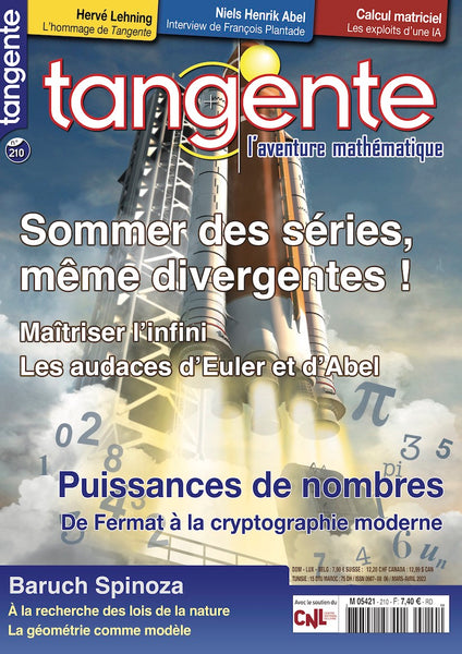 Numéro 210 Tangente magazine - Sommer des séries - Même divergentes !